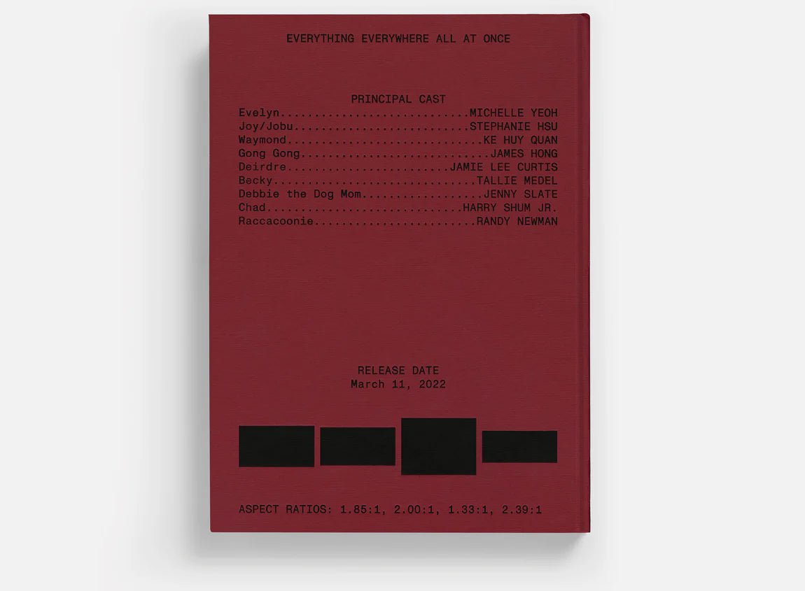 Everything Everywhere All at Once Screenplay Book — Daniel Kwan & Daniel Scheinert, A24, 2024
