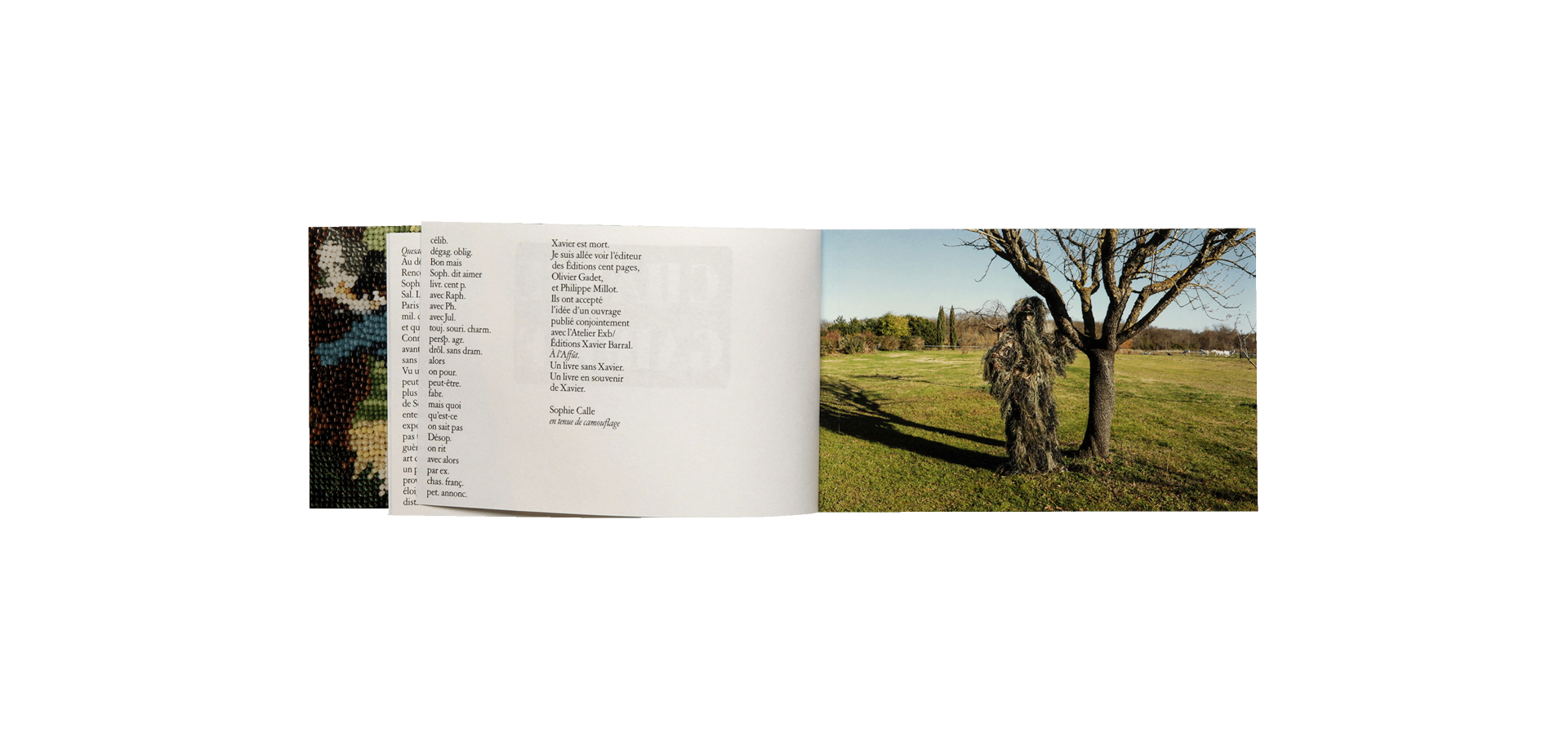 Sans lui Sophie Calle Atelier EXB / Cent pages 2023