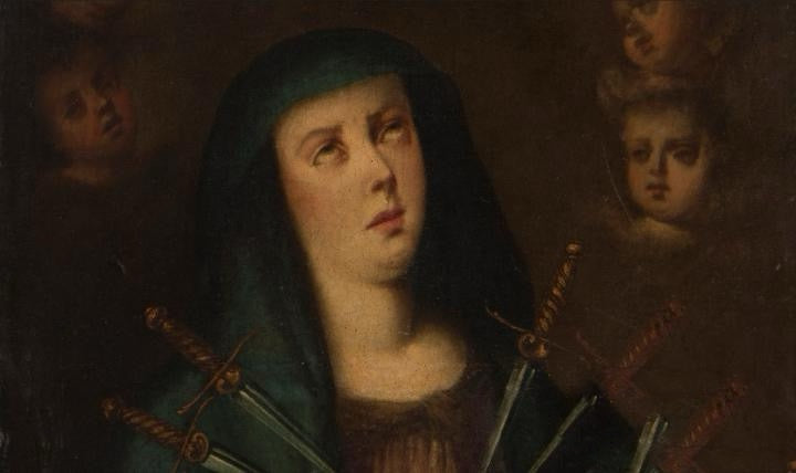 Artista anónimo — Virgen de los Dolores (Escuela Barroca Sevillana, siglo XVII)