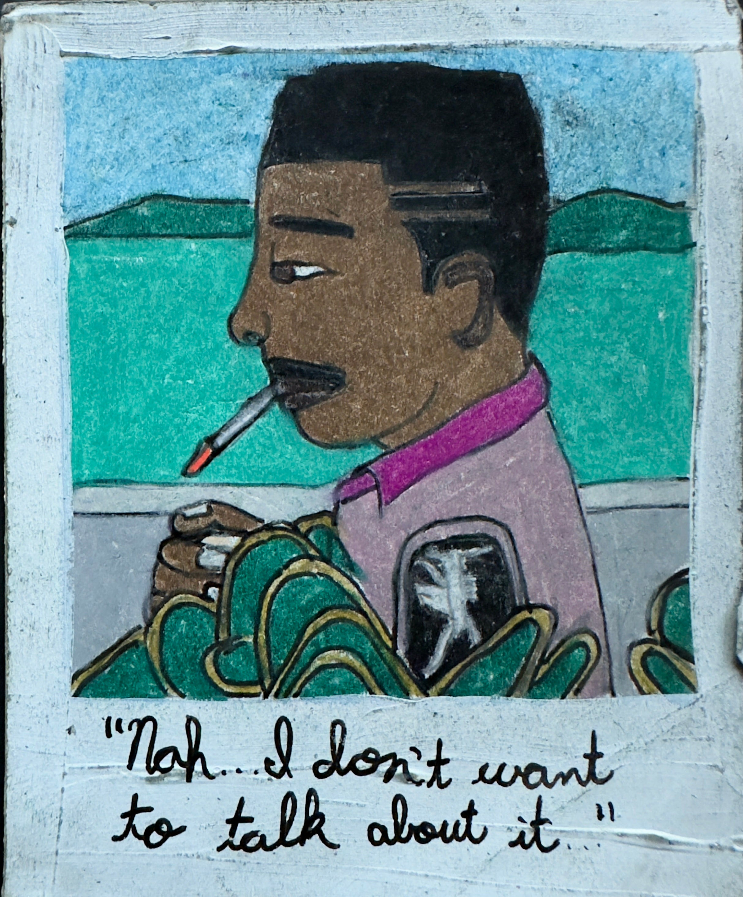 « Non… Je ne veux pas en parler… » — Prismacolor &amp; Ink