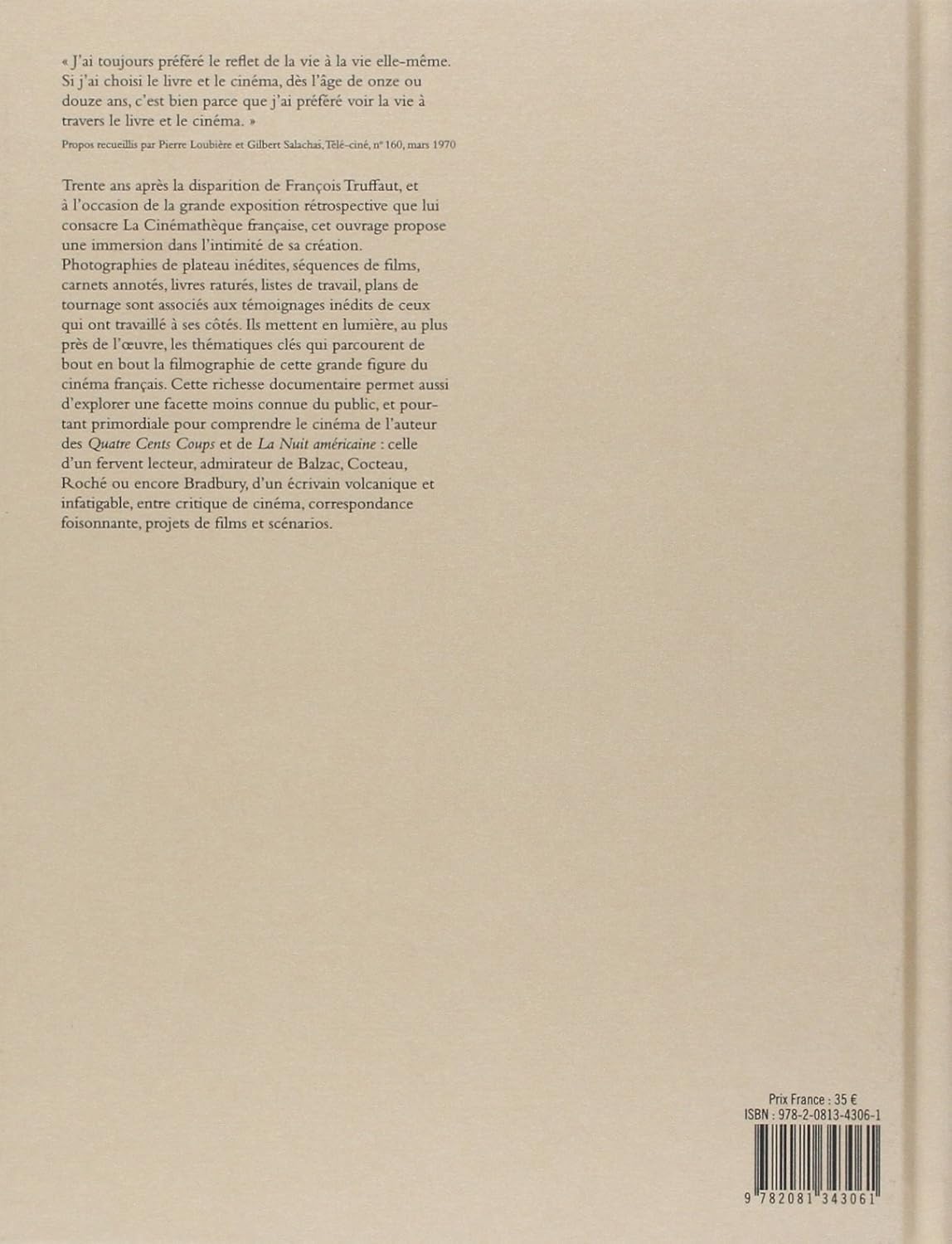 FRANÇOIS TRUFFAUT — Exhibition catalogue, 2014