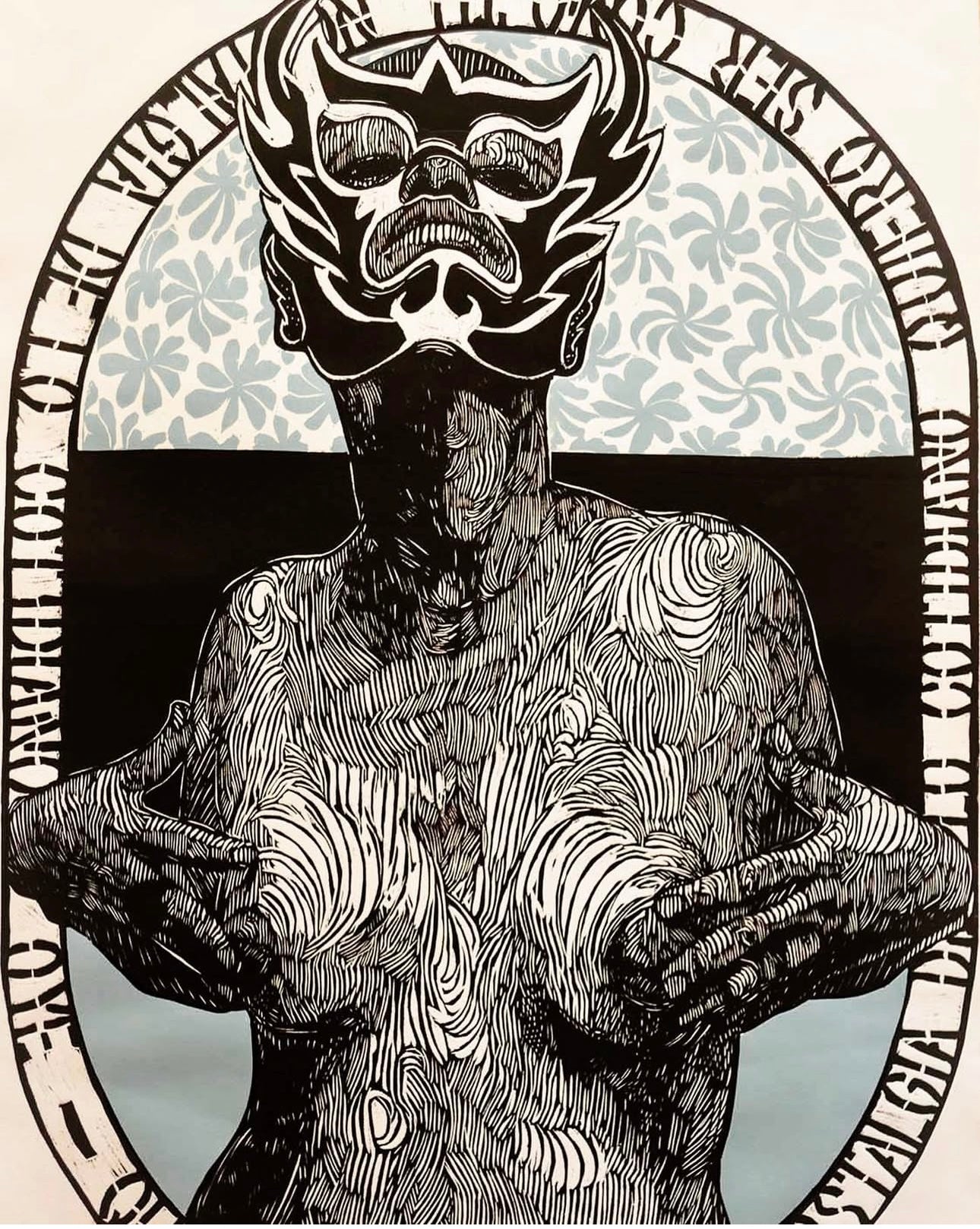 ATALANTE / QUIERO SER COMO TÚ, xilografía, Irving Herrera 2009