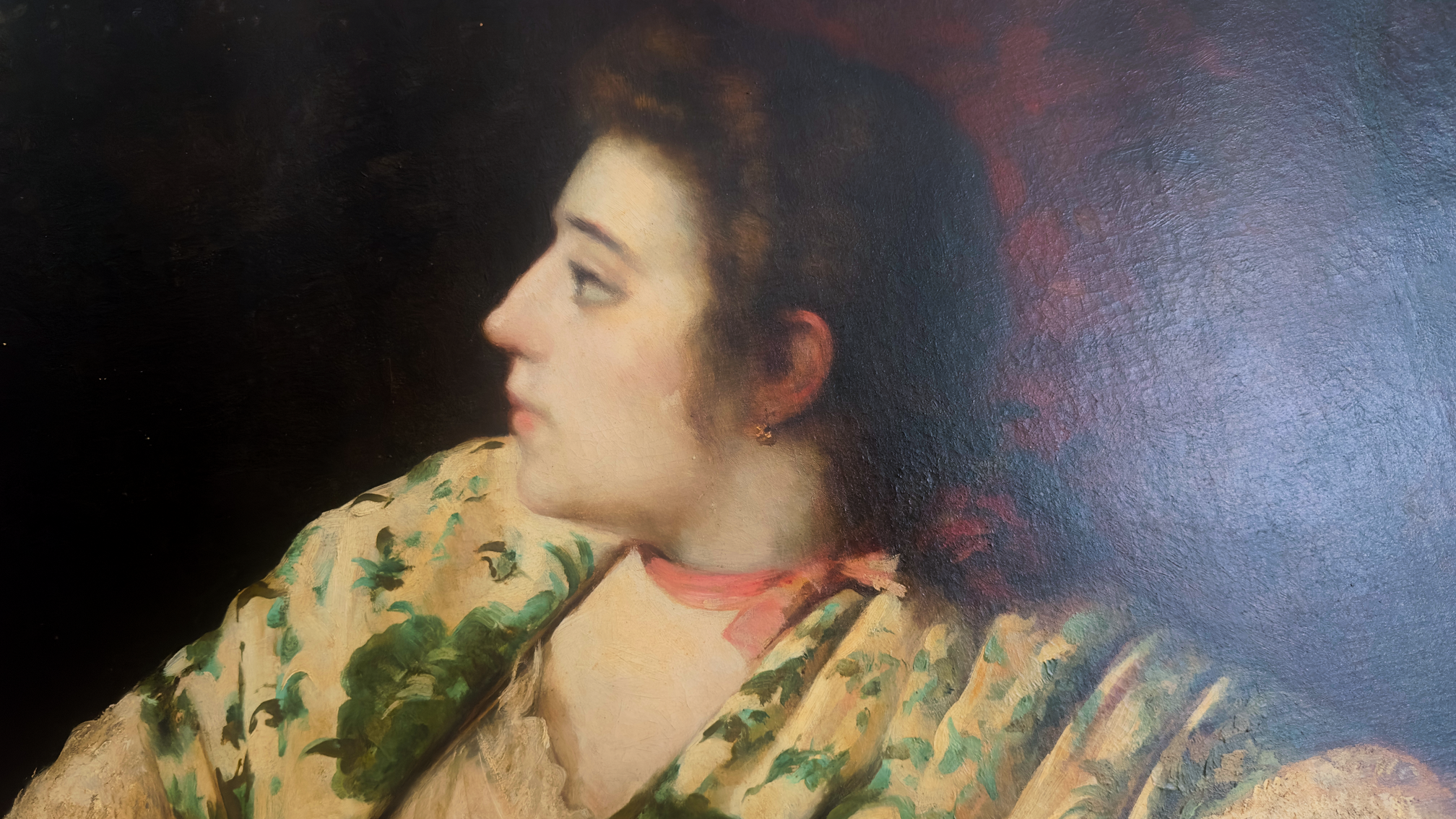 Femme avec Mantón — J. Alarcón, vers 1880