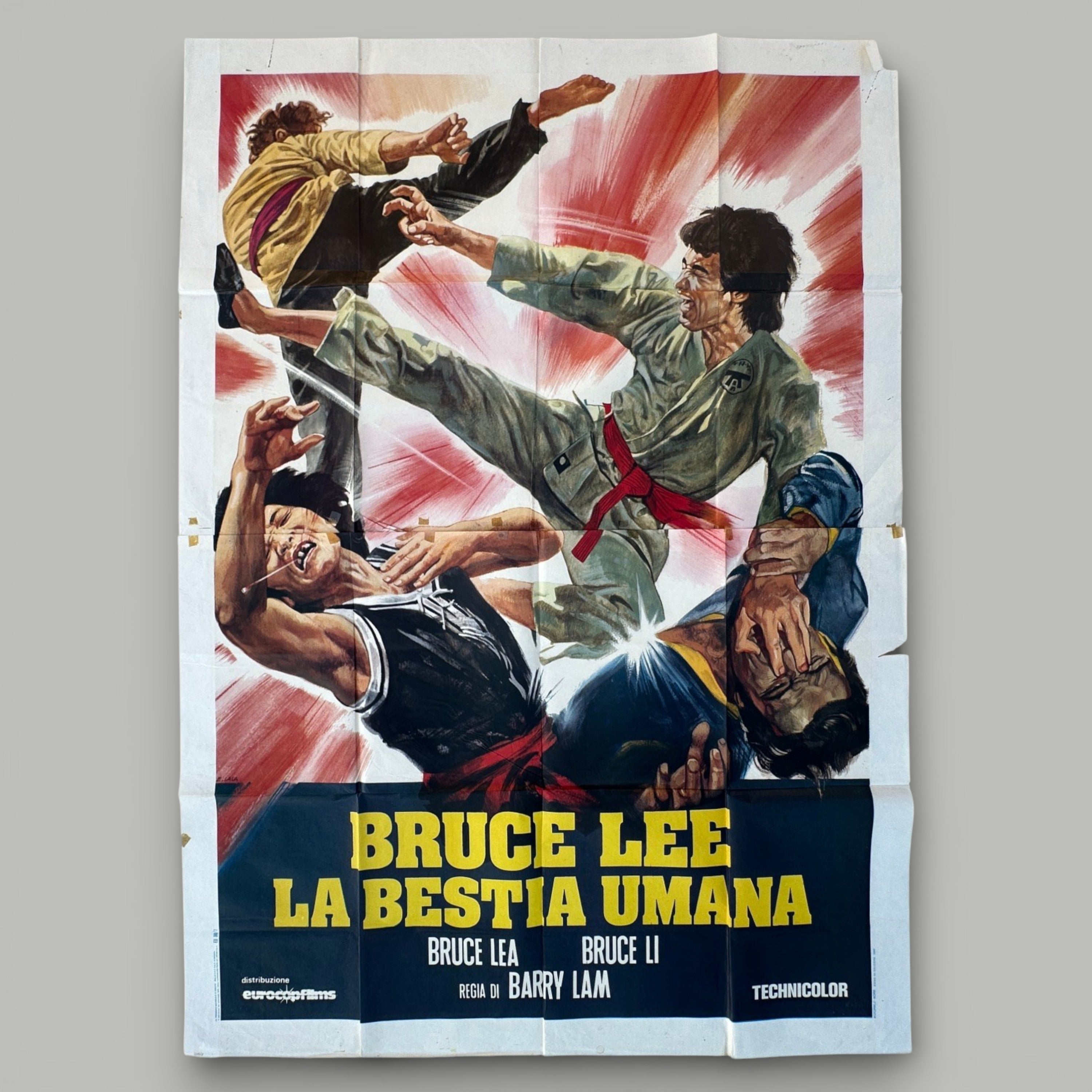 Bruce Lee – La Bestia Umana — Barry Lam, Italian Film Poster (100 × 140 cm)