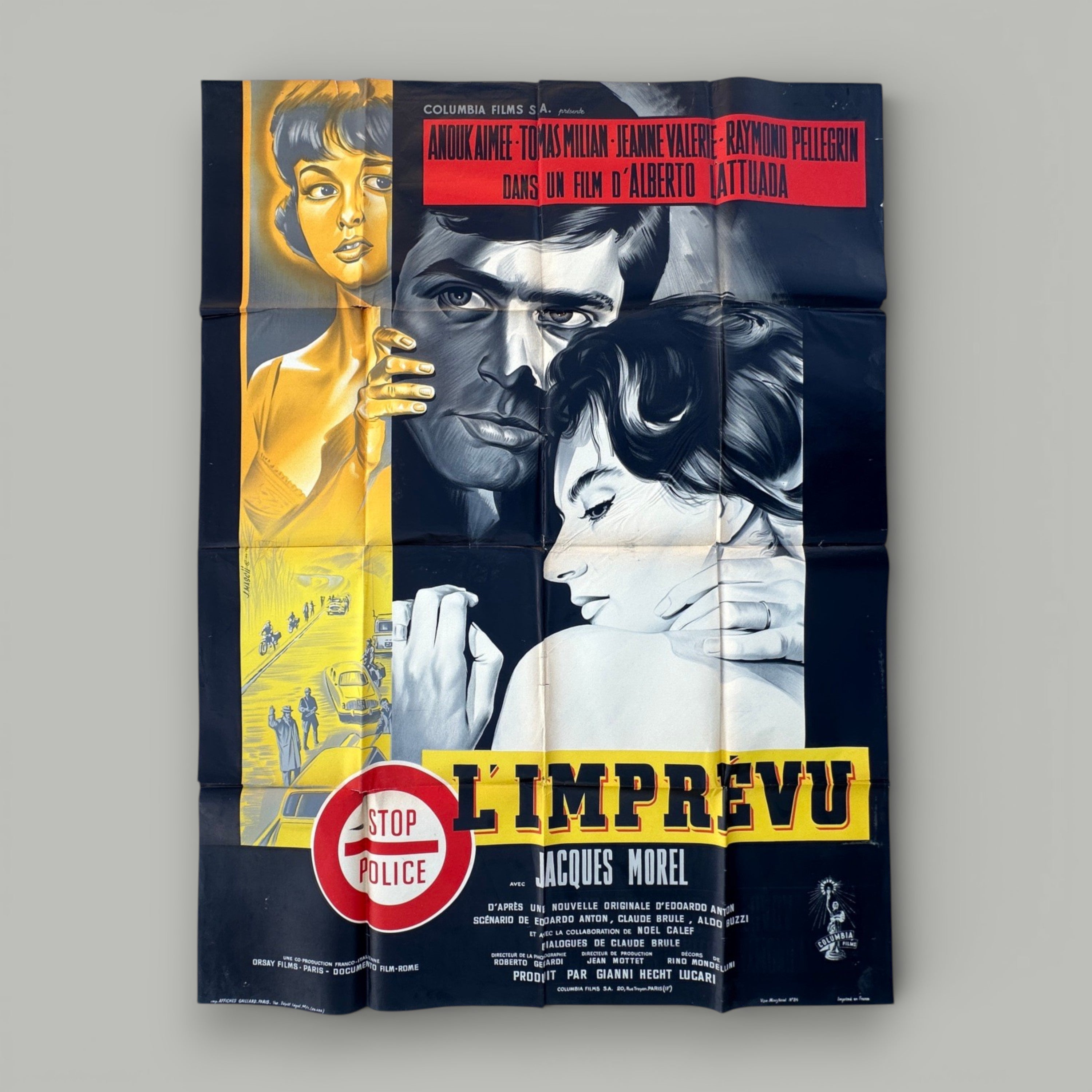 L’Imprévu — Alberto Lattuada, 1961 French Film Poster (120 × 160 cm)