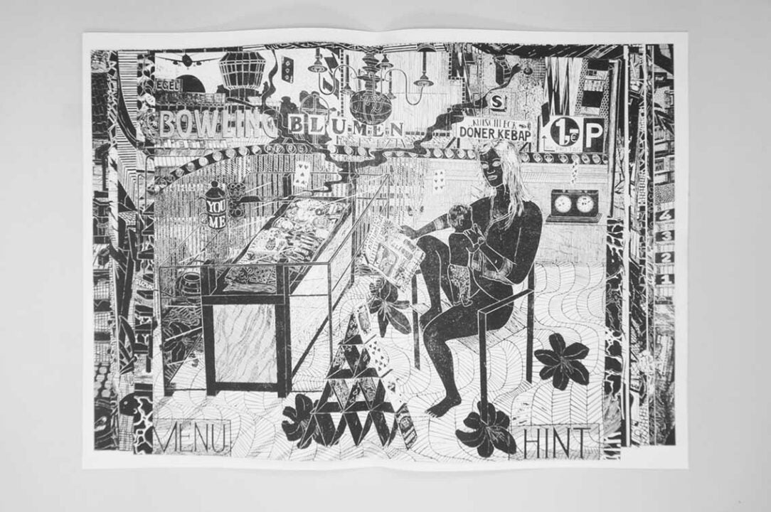 Knüller Woodcut — Gabriela Jolowicz, Garaje Pelícano, Ediciones Cabeza de Chorlito 2017