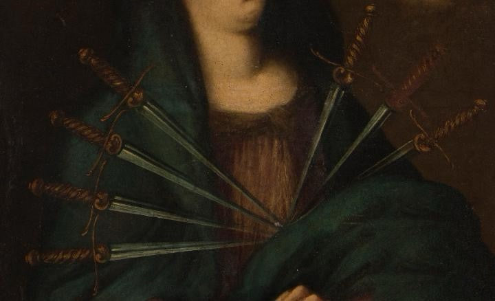 Artista anónimo — Virgen de los Dolores (Escuela Barroca Sevillana, siglo XVII)