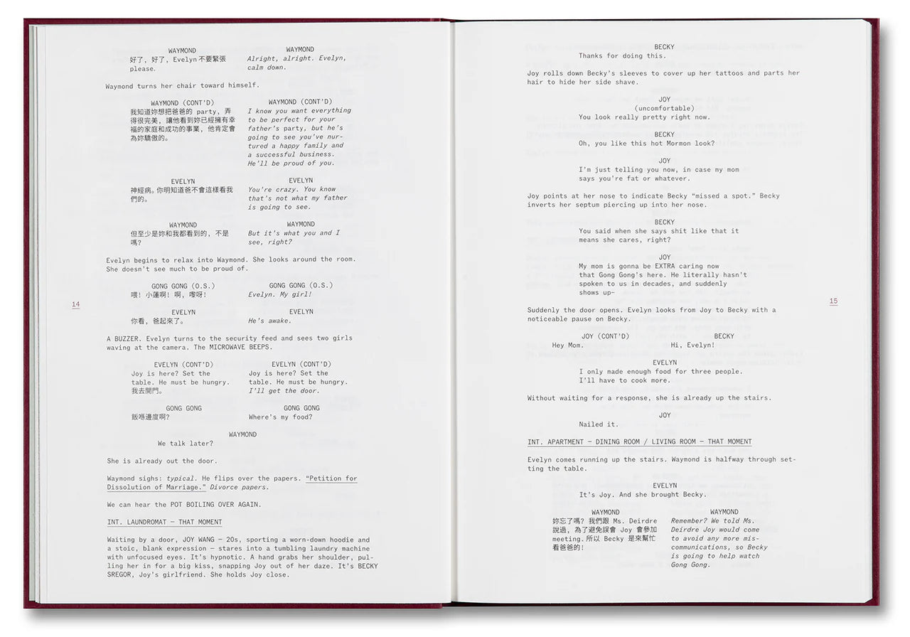 Everything Everywhere All at Once Screenplay Book — Daniel Kwan & Daniel Scheinert, A24, 2024