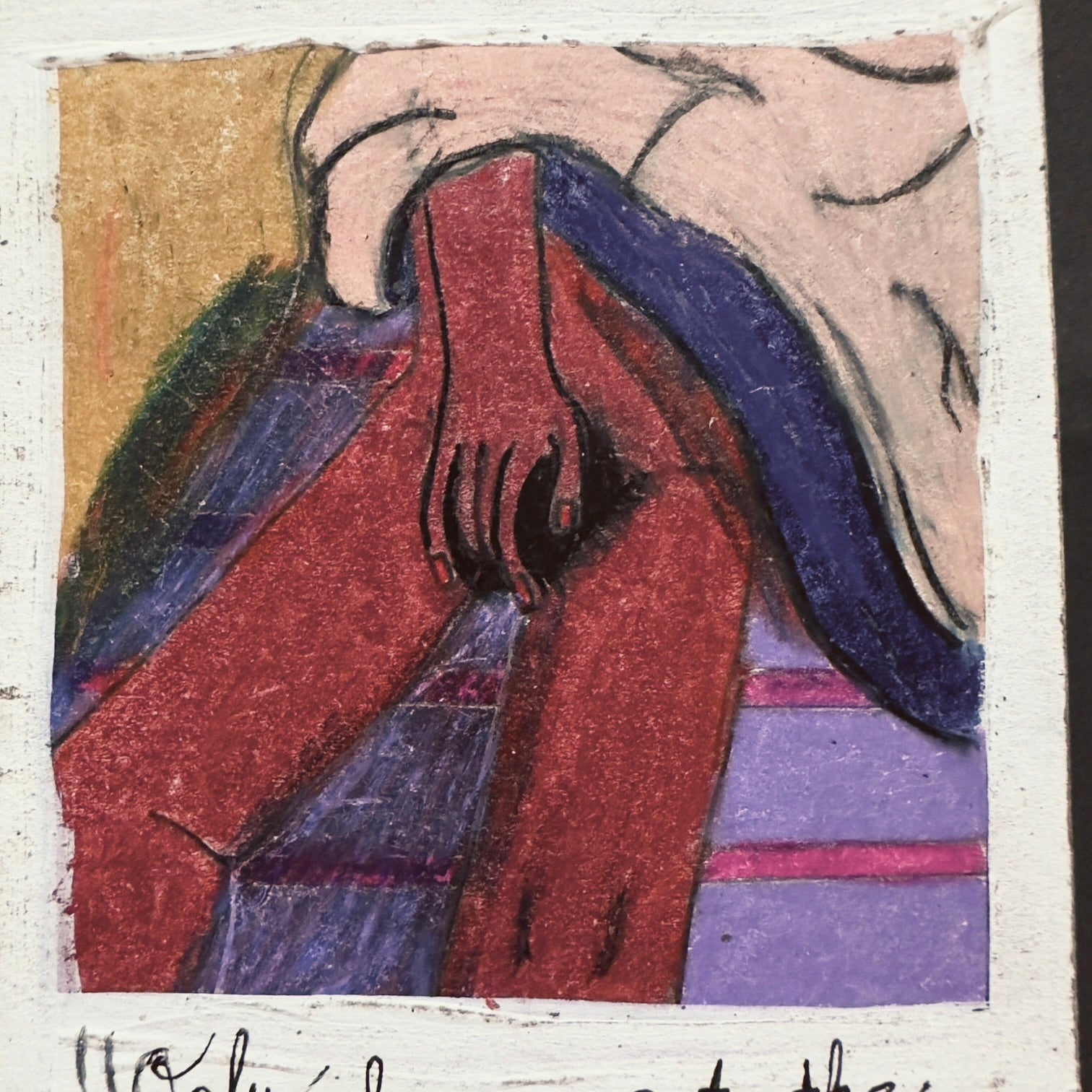 « Je suis la seule à pouvoir donner le rythme ! » — Prismacolor et acrylique