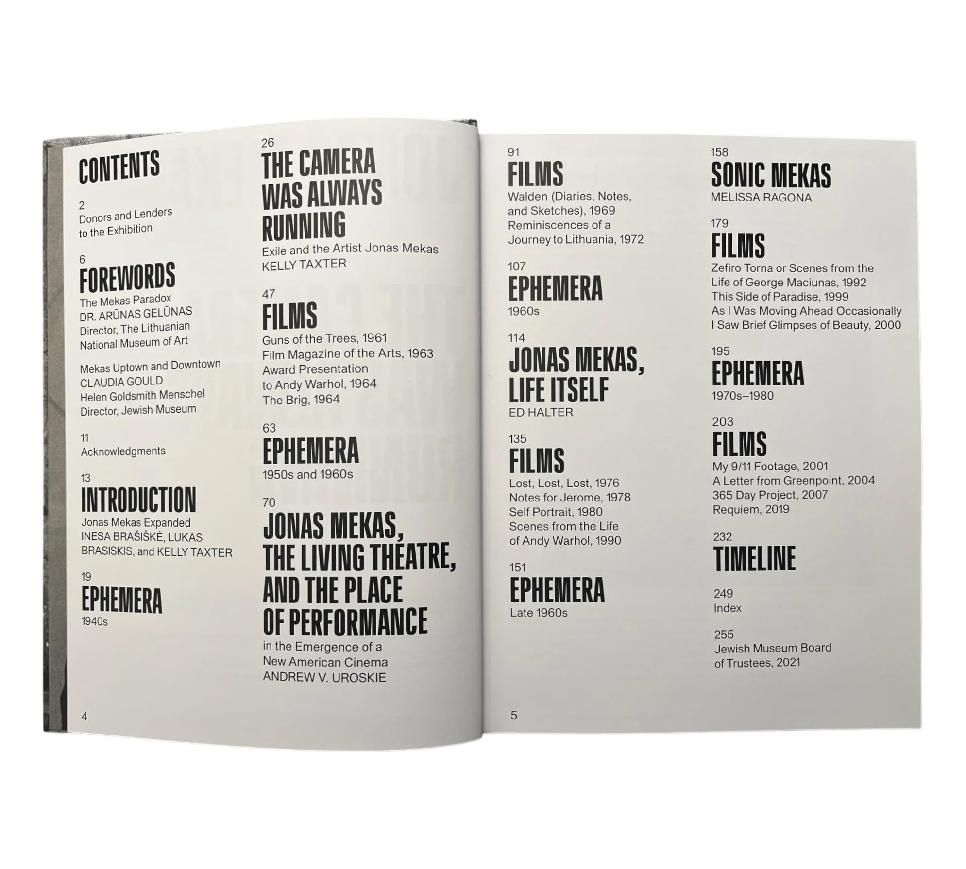 The Camera Was Always Running, Jonas Mekas, Yale University Press, 2022