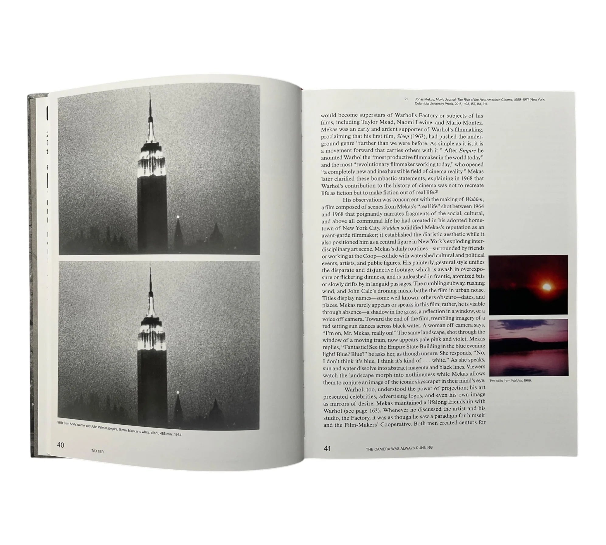 The Camera Was Always Running, Jonas Mekas, Yale University Press, 2022
