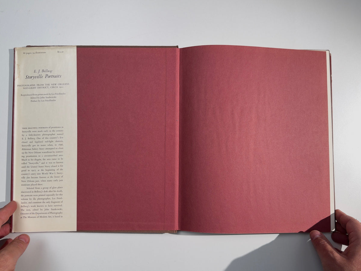 Storyville Portraits — E. J. Bellocq — The Museum of Modern Art — First Edition, Hard Cover, 1970