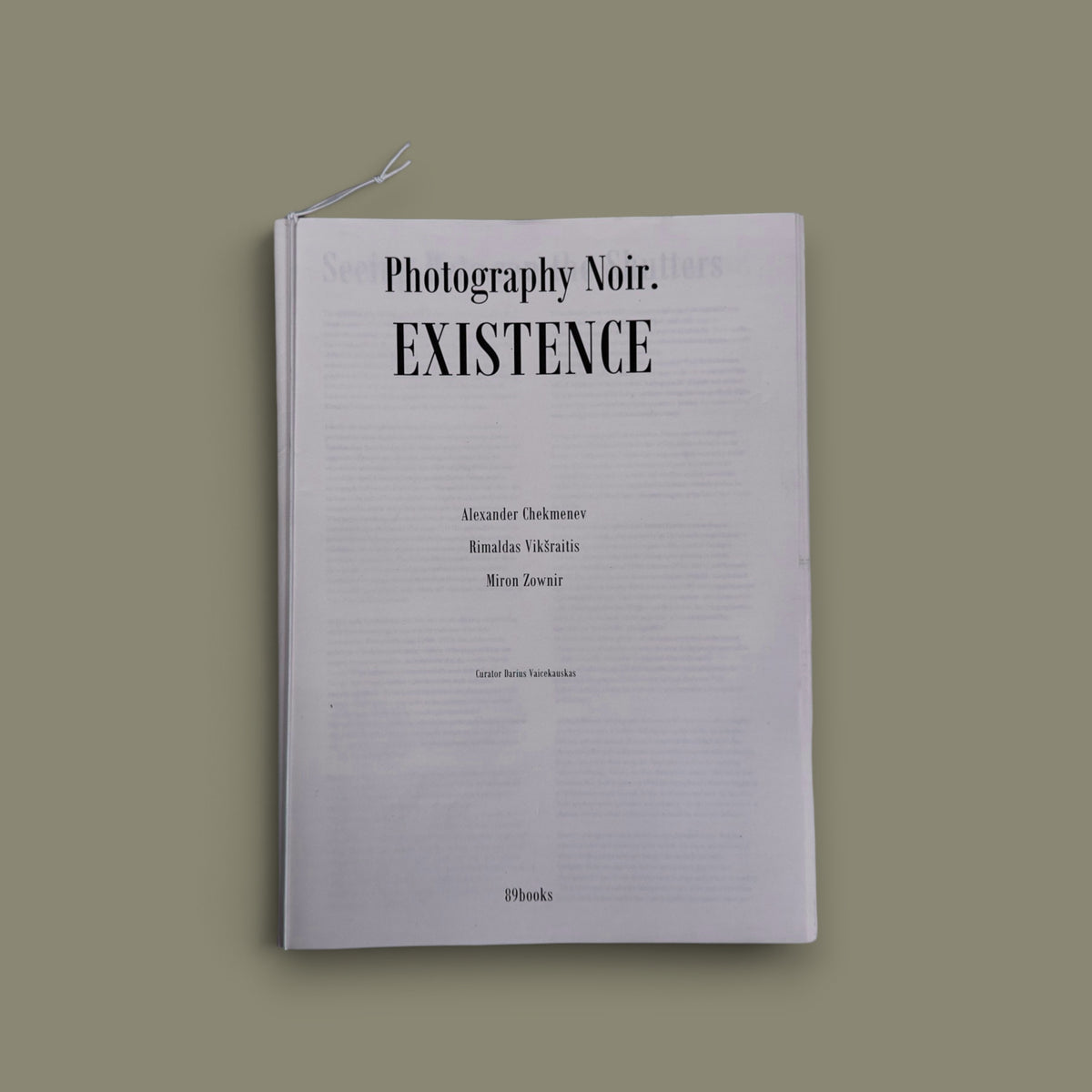 Photography Noir. Existence — 89books