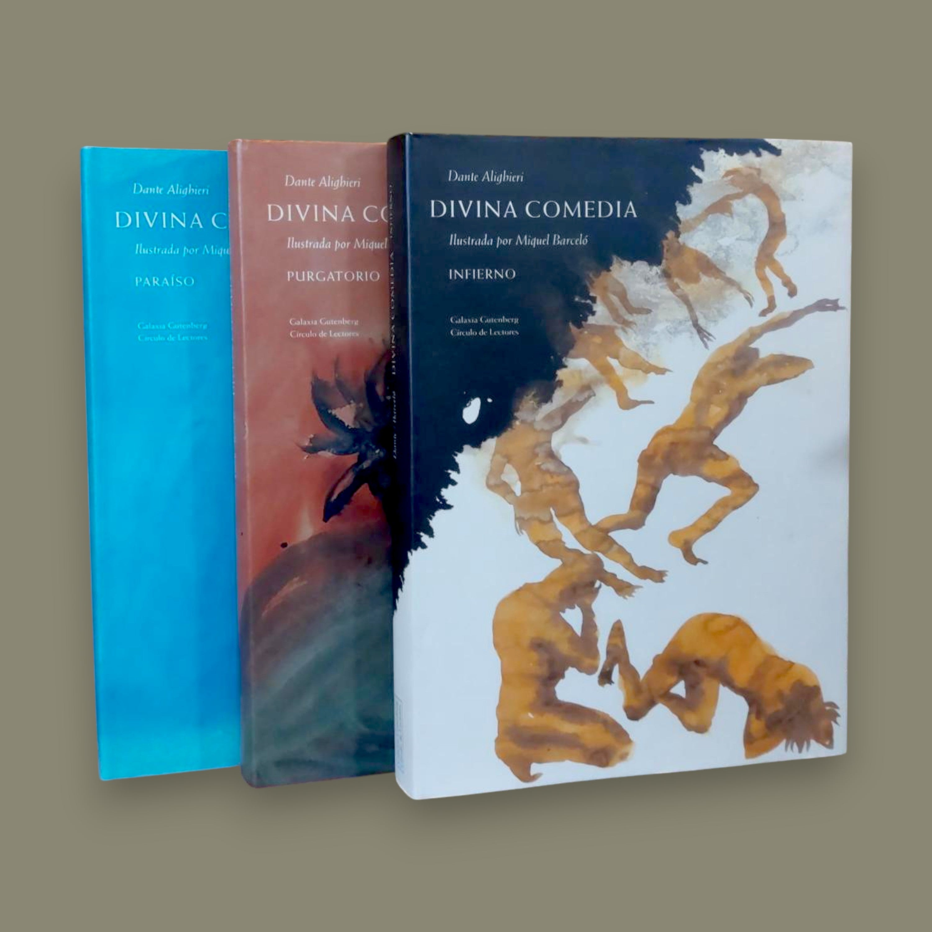 Divina Comedia — Dante Alighieri, ilustrada por Miquel Barceló — Infierno / Purgatorio / Paraíso — 2003