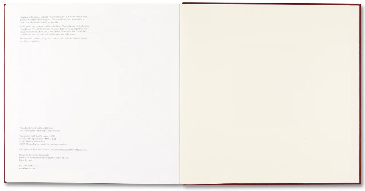 The Adventures of Guille and Belinda and The Enigmatic Meaning of Their Dreams — Alessandra Sanguinetti, MACK, 2024 (2nd printing)