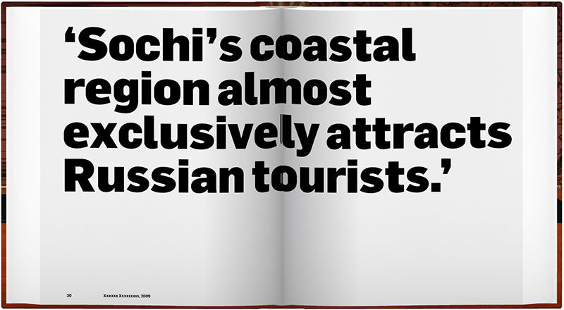 The Sochi Project: An Atlas of War and Tourism in the Caucasus — Rob Hornstra & Arnold van Bruggen, Primera edición (gran formato) 2013